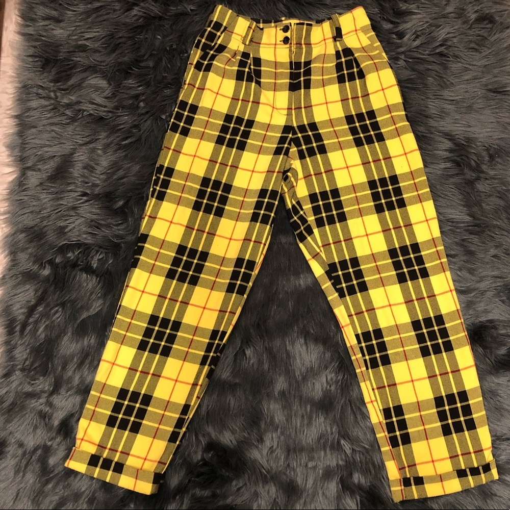 TopShop Plaid Trousers